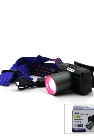 ŞARJLI 30W KAFA LAMBASI FENER 1 LED USB - TYPE-C KADEME IŞIK AYARI - FLAŞÖR (4940)