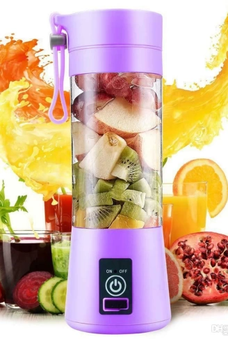 Şarjlı Portatif El Blenderi 380 Ml Usb Kablolu Mor (4940)