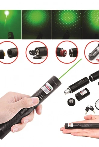 Şarjlı Yeşil Lazer Yakıcı Pointer 15 Km lazer 1000 mv (4940)