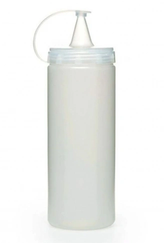 Şeffaf Kapaklı Sızdırmaz Yağlık Sosluk Şişesi Plastik Yağdanlık 400 ml. AP-9028 (4940)