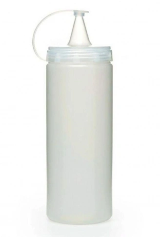 Şeffaf Kapaklı Sızdırmaz Yağlık Sosluk Şişesi Plastik Yağdanlık 400 ml. AP-9028 (4940)