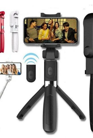 Selfie Stick L01 Bluetooth Kumandalı Selfie Çubuğu Tripod Monopod (4940)