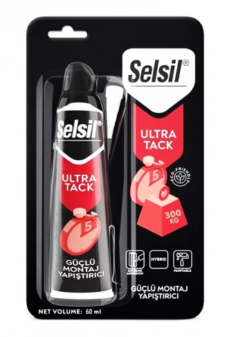 SELSİL MONTAJ YAPIŞTIRICI BEYAZ ULTRA TACK 60ML (4940)