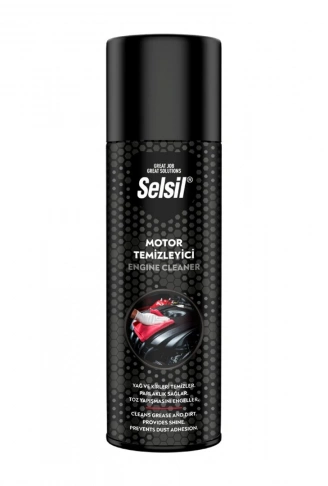 SELSİL OTO - ARAÇ MOTOR TEMİZLEYİCİ - PARLATICI - TOZ YAPIŞMA ENGELLEYİCİ SPREY 500ML (4940)