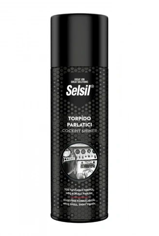 SELSİL OTO - ARAÇ TORPİDO PARLATICI SPREY 200ML HOŞ KOKULU - PARLAK - TOZ TUTMAYAN FORMÜL (4940)