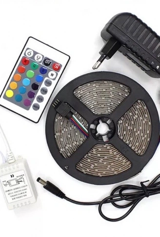 Şerit Led 5 Metre Kumandalı Animasyonlu RGB (4940)