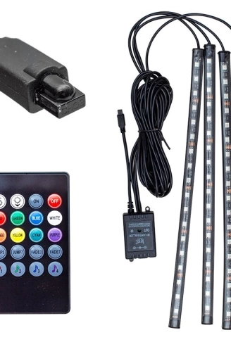 SESE DUYARLI ARAÇ İÇİ KUMANDALI RGB LED ANİMASYON KİT (4940)