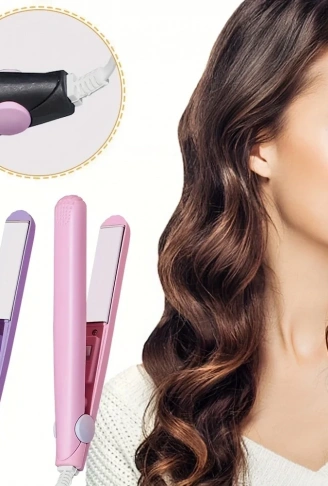 Seyahat Tipi Mini Saç Düzleştirici Seramik Uçlu Düzleştirici  (4940)