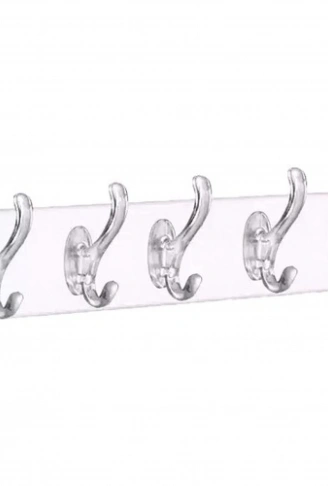 SİLİKON 5 KOLLU ŞEFFAF YAPIŞKAN ASKI (4940)