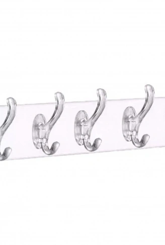 SİLİKON 5 KOLLU ŞEFFAF YAPIŞKAN ASKI (4940)