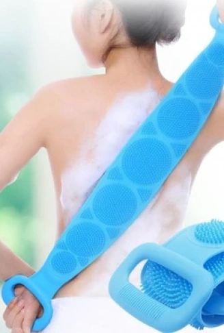 Silikon Sırt Kesesi 60 Cm Sırt Keseleme Fırçası Banyo Duş Lifi (4940)
