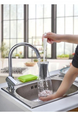 Silikon Şişe Biberon Konserve Kavanoz Matara Temizleme Fırçası Çok Amaçlı Temizleme Fırçası Bpa Free (4940)