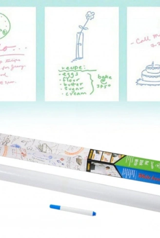 Silinebilir Kalemli Sticker  Duvara Yapışabilen Yazı Tahtası 60x200 cm (4940)