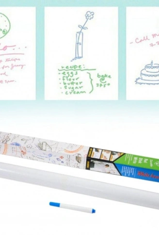 Silinebilir Kalemli Sticker  Duvara Yapışabilen Yazı Tahtası 60x100 cm (4940)