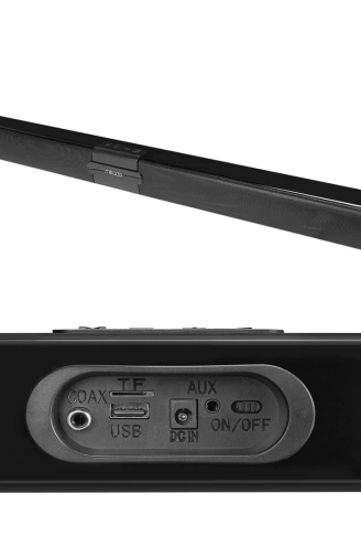SİYAH 10WX2 12V/1.5A BT USB AUX TF KARTLI EV SİNEMA SOUNDBAR HOPARLÖR MD-SB101 (4940)