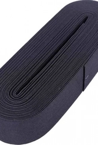 SİYAH - 4CM PAÇA LASTİK YASSI GENİŞ 10MT. (4940)