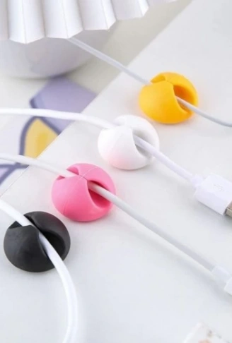 Siyah Beyaz Kablo Sabitleme Klipsi 10 lu (4940)