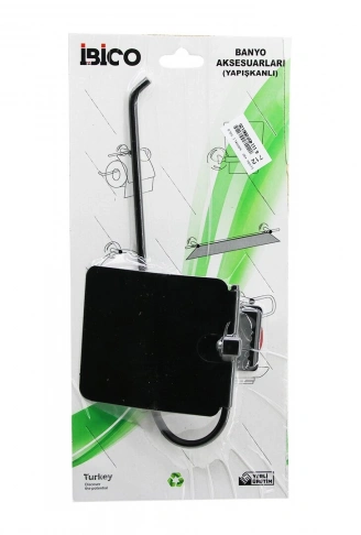 SİYAH   KAPAKLI SOLO  METAL  KAĞIT HAVLULUK   YAPIŞKANLI MONTAJ BNY-712 (4940)