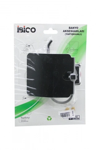 SİYAH   METAL   GENİŞ KAPAK   WC KAĞITLIK   YAPIŞKANLI MONTAJ BNY-703G (4940)