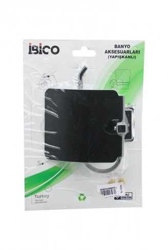 SİYAH   METAL   GENİŞ KAPAK   WC KAĞITLIK   YAPIŞKANLI MONTAJ BNY-703G (4940)