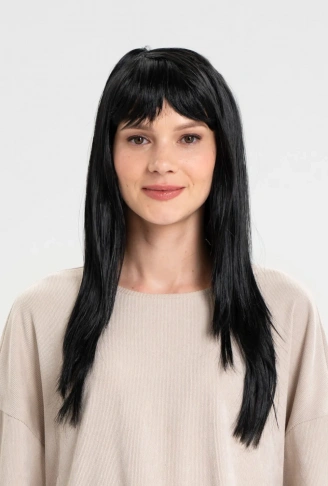 Siyah Renk Uzun Parti Peruğu (4940)