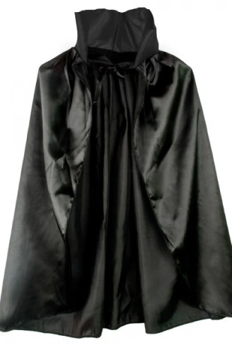 Siyah Renk Yakalı Halloween Pelerini 90 cm (4940)