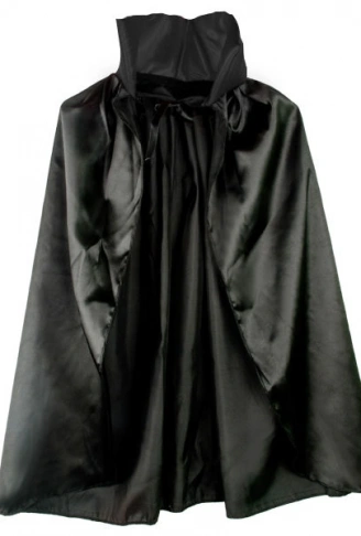 Siyah Renk Yakalı Halloween Pelerini 90 cm (4940)