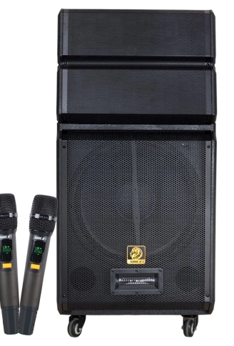 SL-1612B İKİ EL MİKROFONLU KUMANDALI USB+SD+BT+FM TAŞINABİLİR HOPARLÖR (4940)