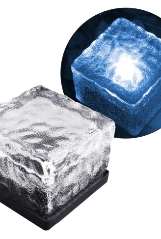 SOLAR LEDLİ MAVİ TUĞLA GÖRÜNÜMLÜ BAHÇE DEKORASYON AYDINLATMA (4940)