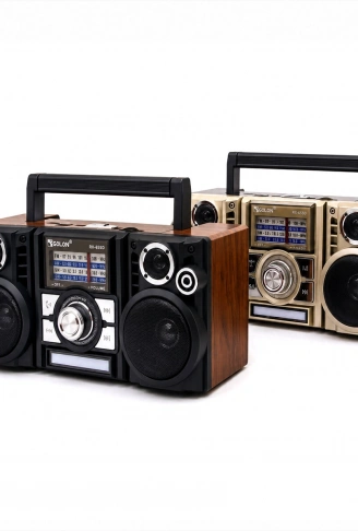 SOLAR PANELLİ ŞARJLI - HOPARLÖR BLUETOOTH İBRELİ FM RADYO MP3 USB - TF PLAYER SPEAKER RX-65SD PL-4706 (4940)