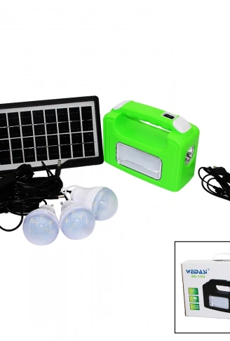 SOLAR SEYYAR PANELLİ - FİŞ ŞARJLI 2İN1 YATAY - OVAL MODEL EL FENERİ  - 3 PARÇA  AMPUL KABLOLU - POWERBANK (4940)