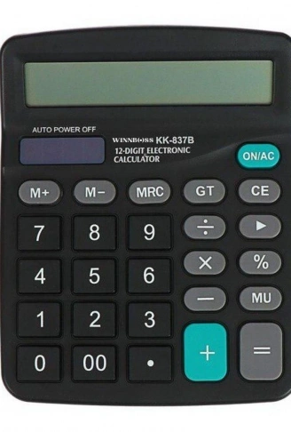 Standart Fonksiyonlu 12 Haneli Geniş LCD Ekran,Pill Masaüstü Hesap Makinesi (4940)