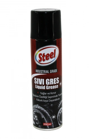 STEEL ST-1304 SIVI GRES SPREY 200ML YAĞLAR - KORUR - ISIYA DAYANIKLI (4940)