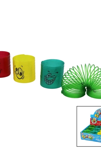 STRES YAYI EĞLENCELİ 35 HALKA RENKLİ PLASTİK EMOJİ BASKILI (4940)