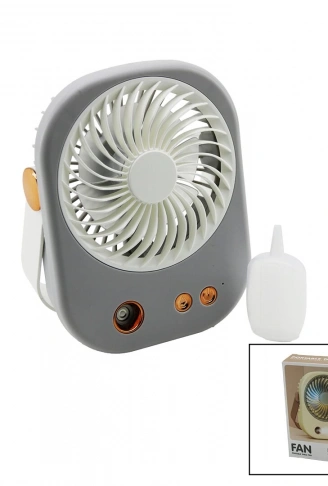 SU SPREYLİ USB MİNİ FAN 15.5X12CM MASA ÜSTÜ USB ŞARJLI 2İN1 KULP=TAŞIMA - DURUŞ 3 KADEME HIZ BJJ-566 (4940)