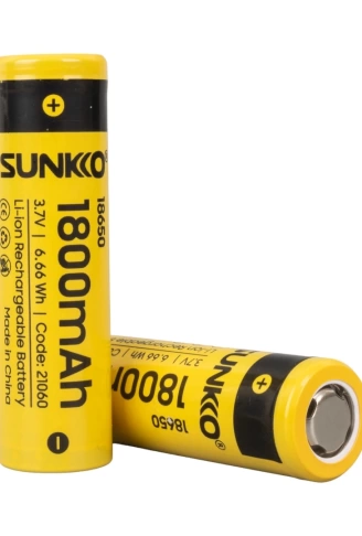 SUNKKO 3.7 VOLT 1800 MAH 18650 ŞARJ EDİLEBİLİR PİL  (TEKLİ) (4940)