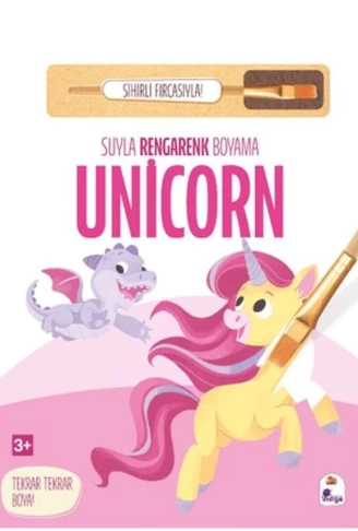 Suyla Rengarenk Boyama  Unicorn (Sihirli Fırçasıyla)