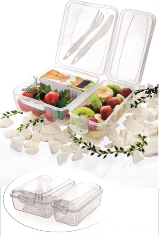Takeaway Ergonomik Asorti Çatal Bıçaklı Pratik Yoğurt Saklama Kabı (4940)