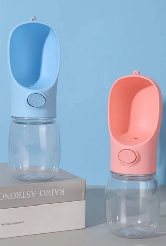 Taşınabilir Butonlu 350 ml Evcil Hayvan Suluğu (4940)