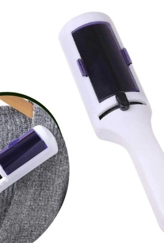 Taşınabilir Elektrostatik Hazneli Rulo Şeklinde Evcil Hayvan Tüyü Saç Toplayıcısı (4940)