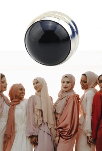 Tekli Güçlü Mıknatıslı Eşarp Şal Mıknatısı (4940)