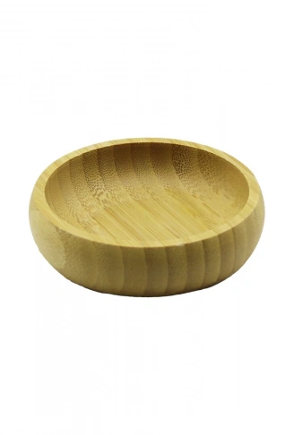 TEKLİ - MİNİ=8.5CM AHŞAP BAMBU ÇEREZLİK - LOKUMLUK KASE (4940)