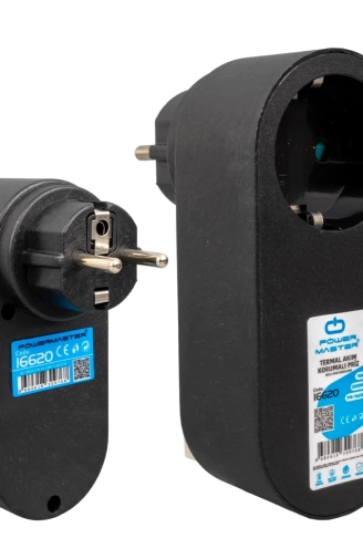 TEKLİ SİYAH OVAL KASA TERMAL AKIM KORUMALI PRİZ (10A-2500W) (4940)