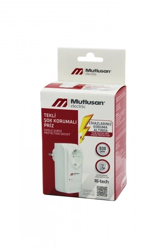 TEKLİ ŞOK KORUMALI PRİZ GOLYAT Rİ-TECH-001 (4940)
