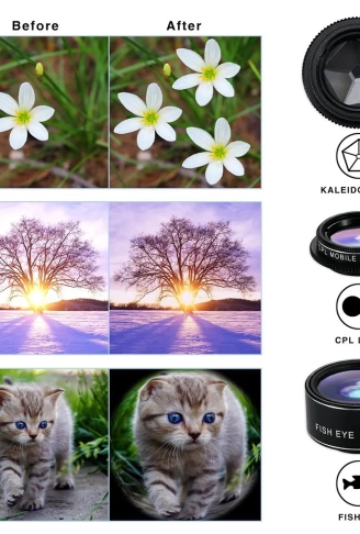 TELEFON KAMERA 6LI SET LENS KİTİ (4767) - Lisinya