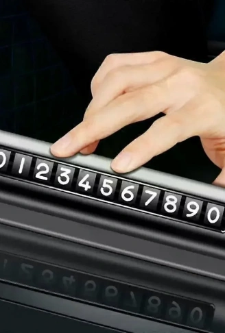 Telefon Numarası Plaka Silindiri Ayarı Renkli Metal Alüminyum Araba Geçici Park Kartı Evrensel Moda Oto Aksesuarları (4940)