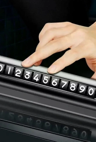 Telefon Numarası Plaka Silindiri Ayarı Renkli Metal Alüminyum Araba Geçici Park Kartı Evrensel Moda Oto Aksesuarları (4940)