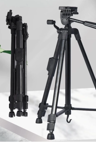 Telefon ve Fotoğraf Makinası Takılabilen Bluetooth Kumandalı 146 cm Tripod (4940)
