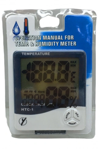 TEMPERATURE HTC-1 DİJİTAL SAAT - SICAKLIK - NEM ÖLÇER (4940)