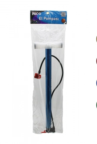 TERS BASMALI METAL GÖVDE PLASTİK KOL İRAN EL POMPASI 55CM TOP - BİSİKLET - MOTOR AYAKLIK APARATLI (4940)